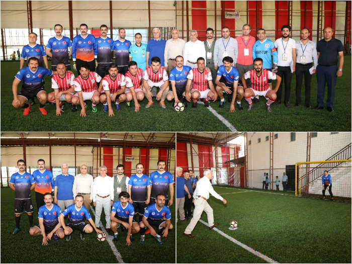 Kamu Kurumları Arası Futbol Turnuvasının Başlama Vuruşunu Başkan Güder Yaptı