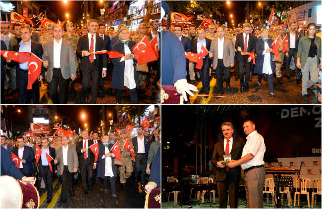 Malatya’da 15 Temmuz Demokrasi ve Milli Birlik Günü dolayısıyla anma programı düzenlendi.