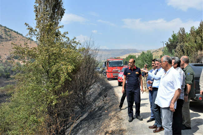 Vali Baruş: Hekimhan Köylü Mahallesindeki Yangın Kontrol Altına Alındı