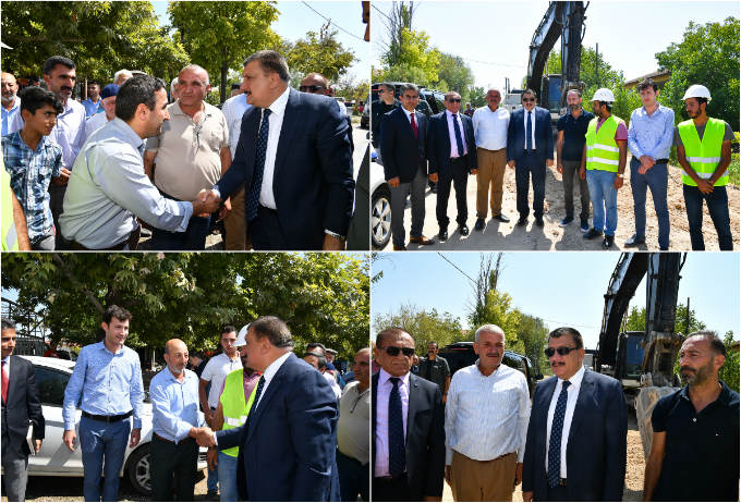 Şahnahan Mahallesinde 60 km’lik altyapı yatırımı bitmek üzere