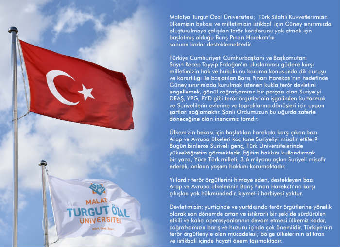 Türkiye’nin terör örgütleriyle olan mücadelesi; bölge ülkelerinin istikrarı ve istikbali içinde hayati önem taşımaktadır