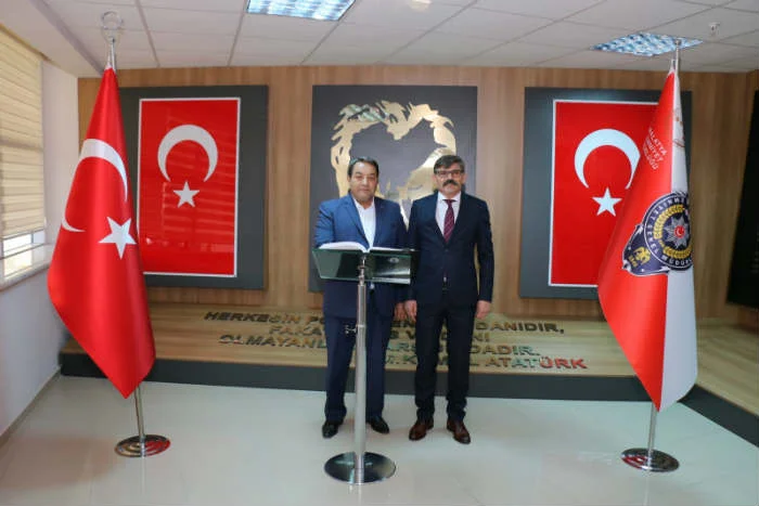 Fendoğlu İl Emniyet Müdürü Ercan Dağdeviren’e hayırlı olsun ziyaretinde bulundu