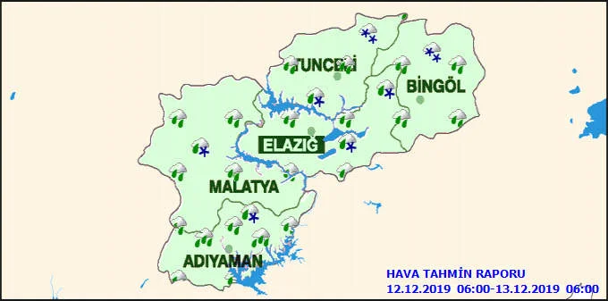 Malatya’da Bugun Hava Nasıl ? 12 Aralık 2019