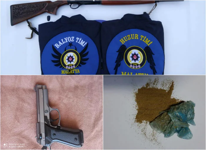 Malatya Asayiş Bülteni  Balyoz – Huzur – Pençe Timleri Günlük Olaylar 18 Aralık 2019