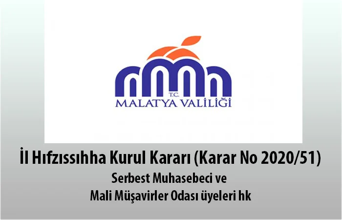 İl Hıfzıssıhha Kurul Kararı (Karar No 2020/51)