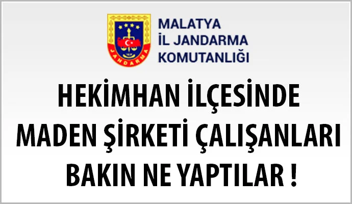 Hekimhan’da Maden Sahası içerisinde  av tüfeği ile havaya rasgele ateş açan şahıslar gözaltına alındı
