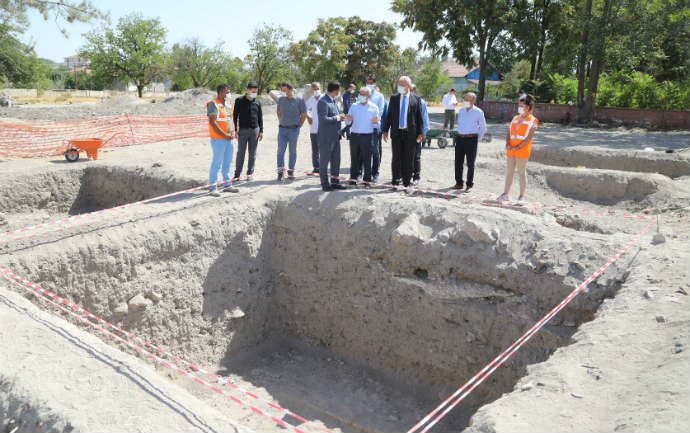 Şahabiyye-i Kübra Medresesi’nde devam eden kazı çalışmaları
