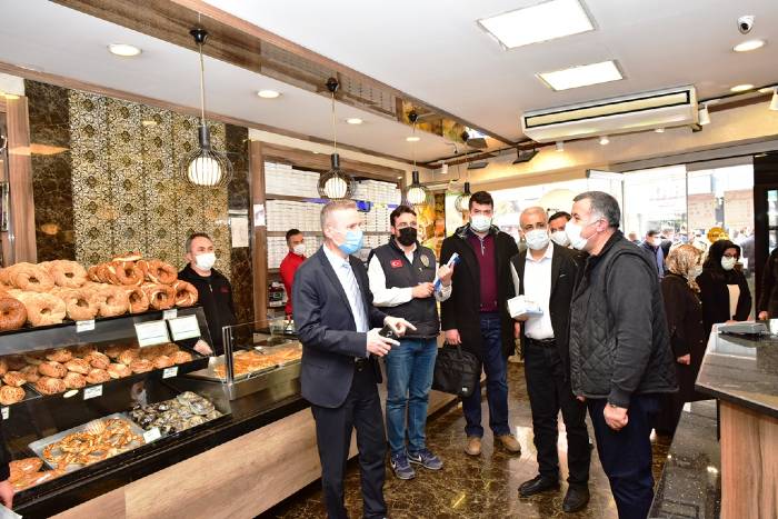 Vali Vekili Şahin,  Koronavirüs Denetimi Yaptı