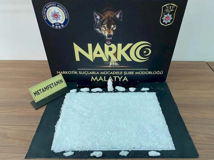 Malatya’da 1 kilo 20 gram Metamfetamin ele geçirildi