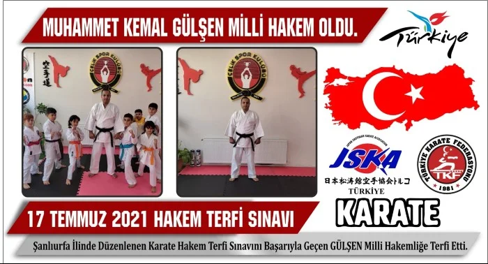 Muhammet Kemal GÜLŞEN Milli Hakemliğe Terfi Oldu.