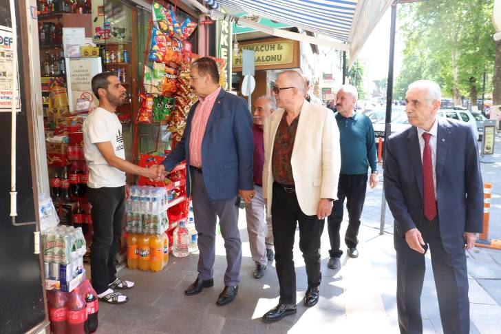 Keskin ve Aksak’tan esnaf ziyareti