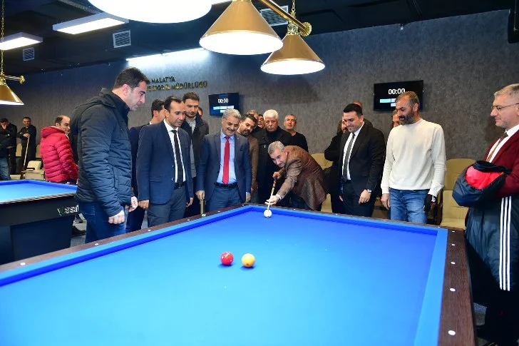 Yeşilyurt Belediyesi 1.Ödüllü 3 Bant Bilardo Turnuvasının açılış yapıldı