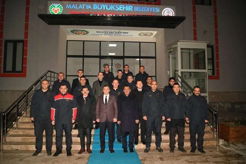 2023 yılına görevi başında giren personellere moral ziyaretinde bulunuldu.