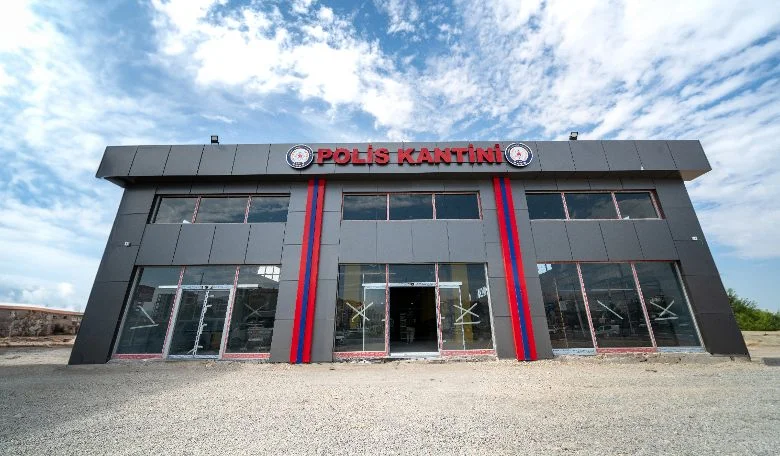 Yapımına başlanan Polis Kantininde çalışmalar tamamlandı.