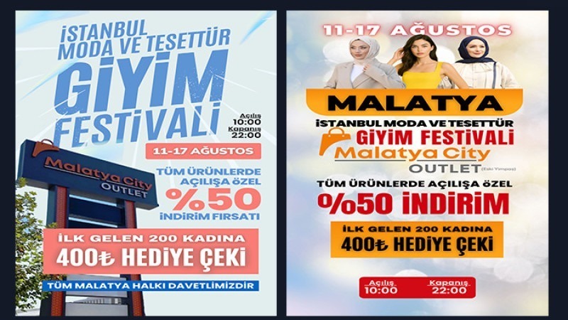 Malatya City AVM’de Alış Veriş Festivaline Yoğun İlgi Devam Ediyor