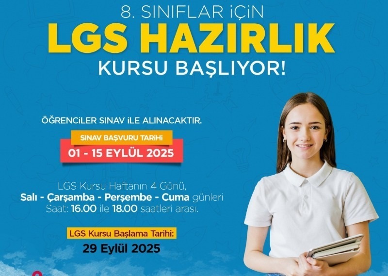 Yeşilyurt Belediyesi’nden Eğitime Destek: Ücretsiz LGS Hazırlık Kursu Kayıtları Başlıyor