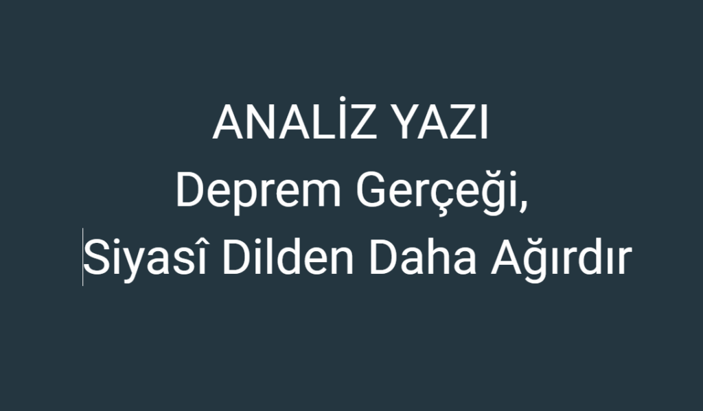 Ortak akıl; açıklanmadıkça, sonuç üretmedikçe sadece bir slogandır.