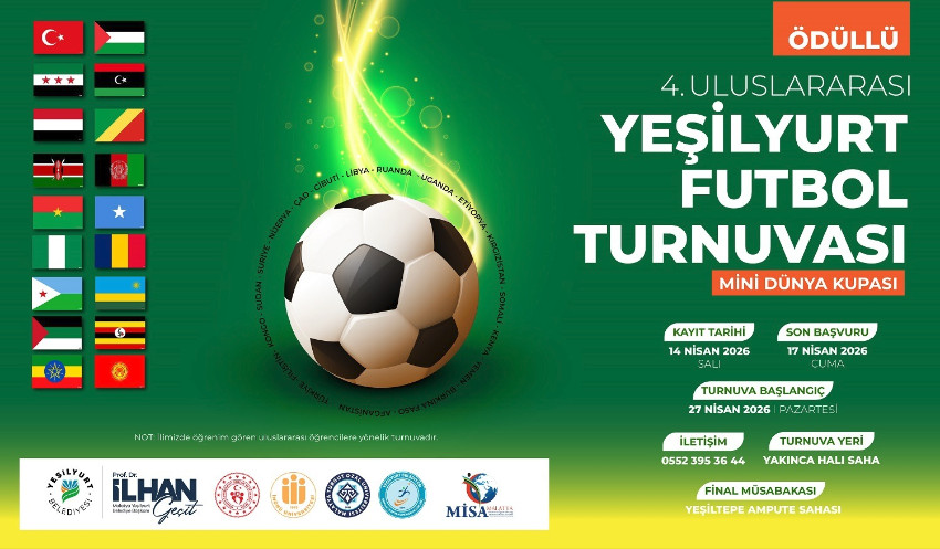 “Mini Dünya Kupası Ödüllü 4. Uluslararası Yeşilyurt Futbol Turnuvası” için resmi süreç başladı.