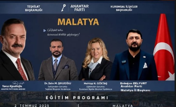 Anahtar Parti’den Malatya’da Teşkilatlara Özel Kapsamlı Eğitim Programı