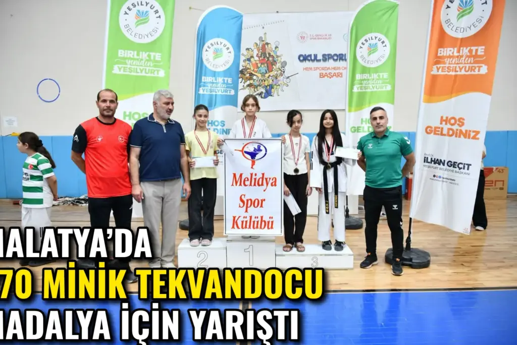 Malatya’da 270 Minik Tekvandocu Madalya İçin Yarıştı